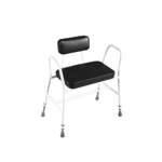 Bariatric Perching Stool with PVC Seat Bathlifts Bathroom Aids