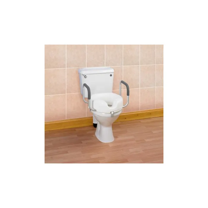 Raised Toilet Seat with Arms